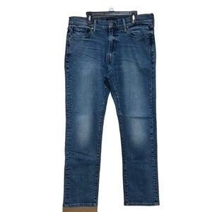 Lucky Brand Mens Blue Denim Straight Leg Jeans